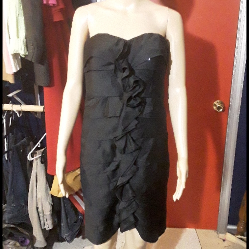 The Limited strapless ruffle cocktail dress 12 nwt